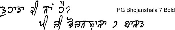 PG Bhojanshala 7 Bold Gurmukhi free download