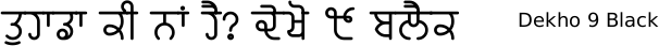 Dekho font gurmukhi free download