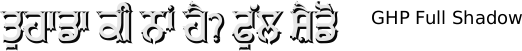Full 5 Medium Shadow font Gurmukhi free download