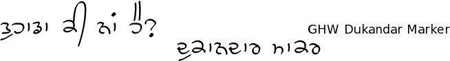 Gurmukhi Hand-Written Marker font Dukandar free download