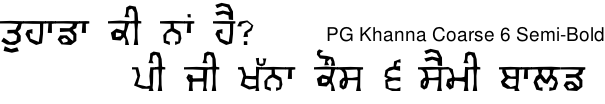PG Khanna 7 Bold Gurmukhi free download