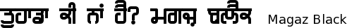 Magaz_Black font gurmukhi free download