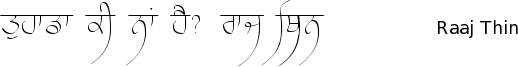 Raaj_thin font gurmukhi free download