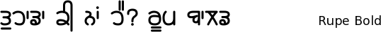 Gurmukhi font Rupe free download