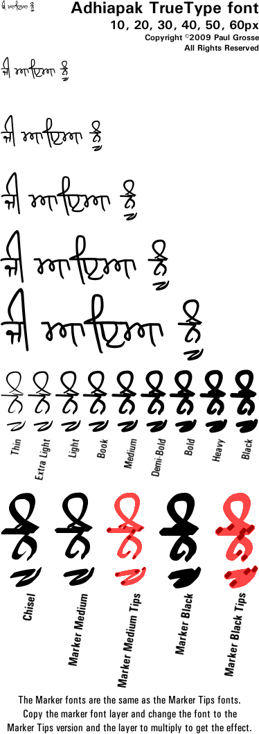 Gurmukhi Handwritten â€“ Adhiapak â€“ This is a real-life Gurmukhi ...